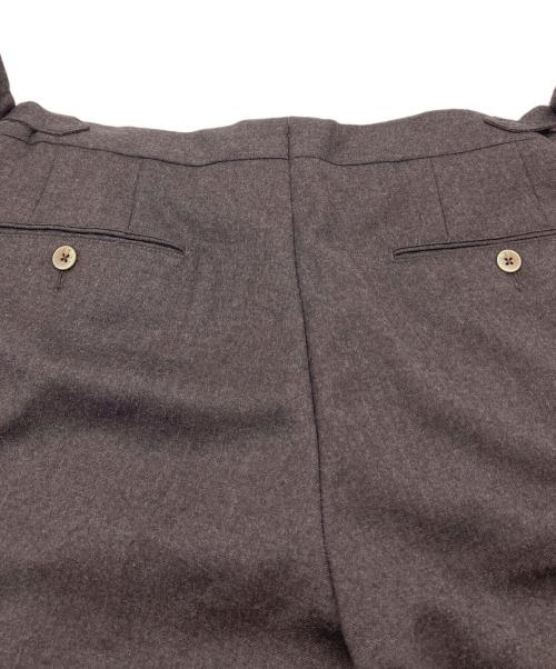 GTA（ジーティーアー）GTA (ジーティーアー) HERRICK サイドアジャスターパンツ　ウールパンツ ブラウン サイズ:48の古着・服飾アイテム
