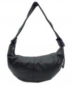 FOLNUAフォルニュア）の古着「AMONT HOBO BAG アモントホーボーバッグ ショルダーバッグ」｜ブラック