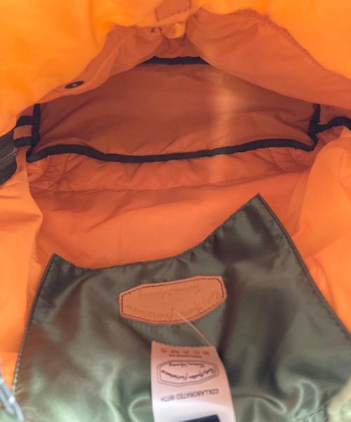 PORTER（ポーター）PORTER (ポーター) Rocky Mountain FeatherBed (ロッキーマウンテンフェザーベッド) BEAMS (ビームス) トリプルコラボ 別注リュックサック カーキ サイズ:実寸参照の古着・服飾アイテム