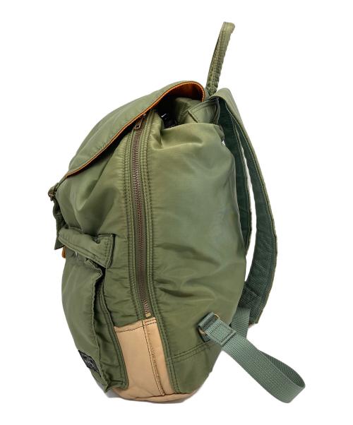 PORTER（ポーター）PORTER (ポーター) Rocky Mountain FeatherBed (ロッキーマウンテンフェザーベッド) BEAMS (ビームス) トリプルコラボ 別注リュックサック カーキ サイズ:実寸参照の古着・服飾アイテム