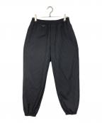 uniform experimentユニフォームエクスペリメント）の古着「LOOSE FIT JOGGER PANTS ルーズフィットジョガーパンツ　ストライプ　日本製」｜ブラック