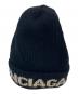 BALENCIAGA（バレンシアガ）の古着「Black Logo Jacquard Beanie ウールニット帽」｜ブラック