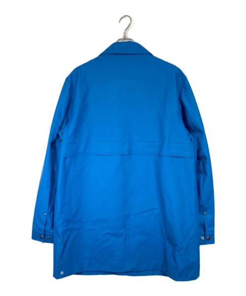 HUNTER（ハンター）HUNTER (ハンター) ラバーコーティング コート　レインコート　ロングコート ブルー サイズ:Lの古着・服飾アイテム