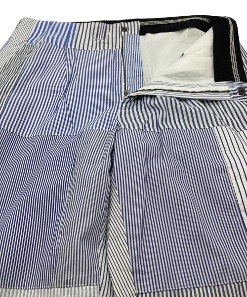Viva La Material（ヴィバ ラ マテリアル）viva la material (ヴィバ ラ マテリアル) パッチワークパンツ ブルー サイズ:Lの古着・服飾アイテム