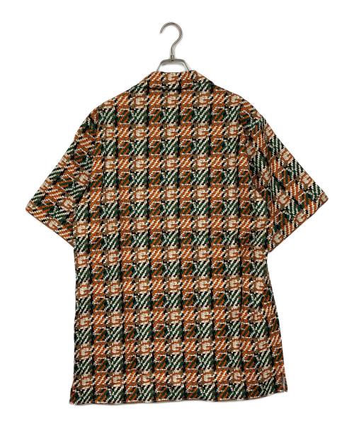 GUCCI（グッチ）GUCCI (グッチ) オープンカラーシャツ　20SS イタリア製 オレンジ×グリーン サイズ:46の古着・服飾アイテム