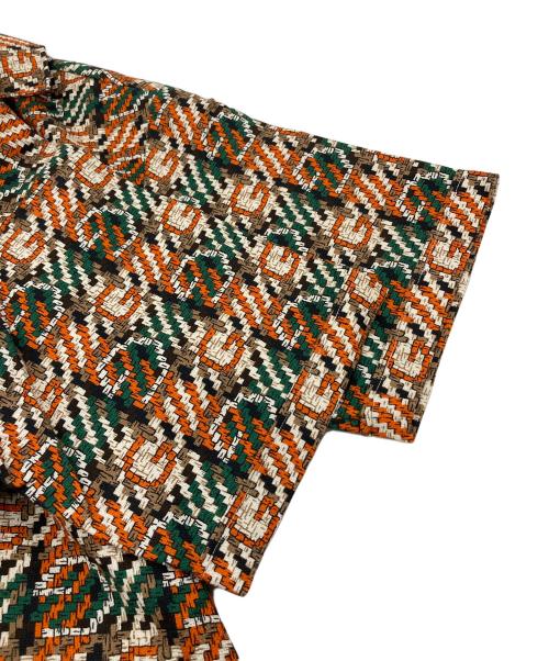 GUCCI（グッチ）GUCCI (グッチ) オープンカラーシャツ　20SS イタリア製 オレンジ×グリーン サイズ:46の古着・服飾アイテム