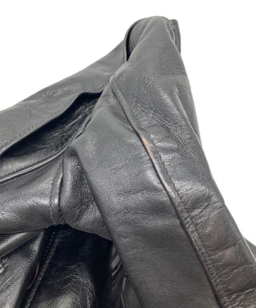 Schott（ショット）Schott (ショット) ホースハイド ワンスター ダブルライダースジャケット　USA製 ブラック サイズ:38の古着・服飾アイテム