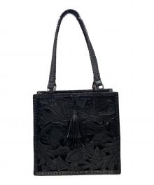 Carving Tribes（カービングトライブス）の古着「Cutwork toteBAG レザートート」｜ブラック