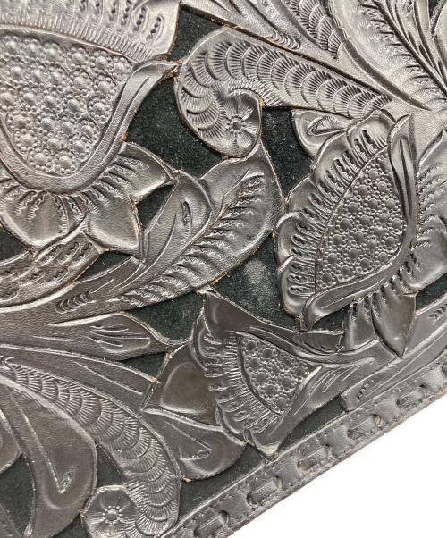 Carving Tribes（カービングトライブス）Carving Tribes (カービングトライブス) Cutwork toteBAG レザートート ブラック サイズ:実寸参照の古着・服飾アイテム