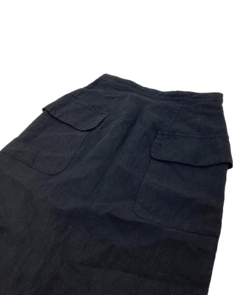tricot COMME des GARCONS（トリココムデギャルソン）tricot COMME des GARCONS (トリココムデギャルソン) ウールリネンスカート　日本製 ブラック サイズ:Mの古着・服飾アイテム