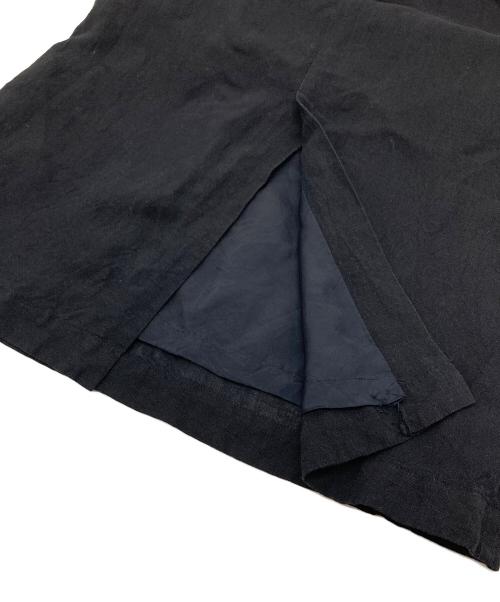 tricot COMME des GARCONS（トリココムデギャルソン）tricot COMME des GARCONS (トリココムデギャルソン) ウールリネンスカート　日本製 ブラック サイズ:Mの古着・服飾アイテム