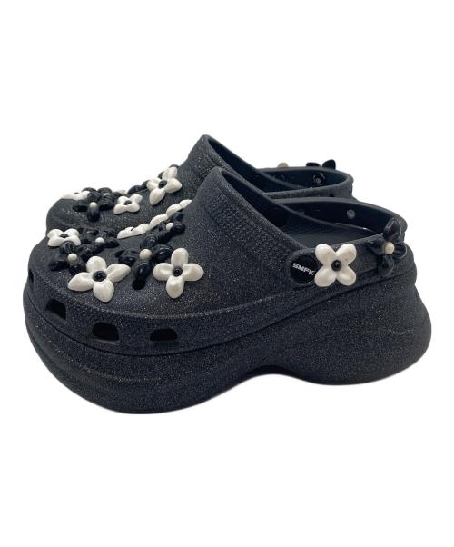 crocs（クロックス）crocs (クロックス) SMFK (エスエムエフケー) Clog Black Glitter ブラック サイズ:7の古着・服飾アイテム