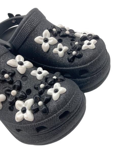 crocs（クロックス）crocs (クロックス) SMFK (エスエムエフケー) Clog Black Glitter ブラック サイズ:7の古着・服飾アイテム
