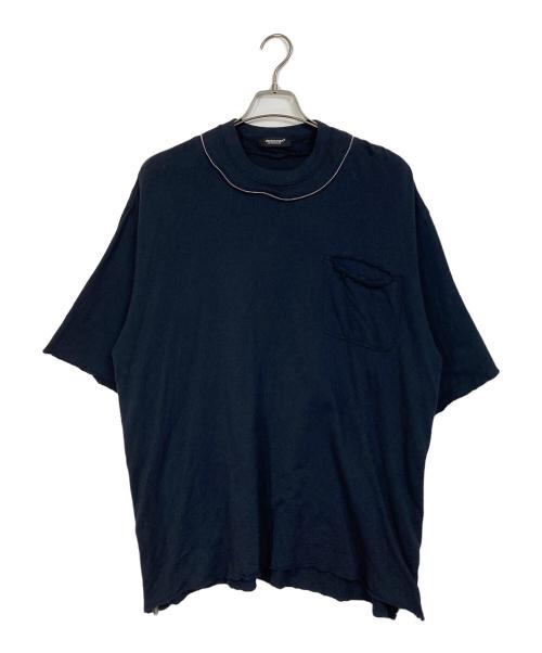 UNDERCOVER（アンダーカバー）UNDERCOVER (アンダーカバー) ネックファスナーデザインTシャツ　日本製 ブラック サイズ:3の古着・服飾アイテム