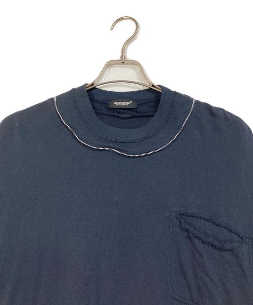 UNDERCOVER（アンダーカバー）UNDERCOVER (アンダーカバー) ネックファスナーデザインTシャツ　日本製 ブラック サイズ:3の古着・服飾アイテム