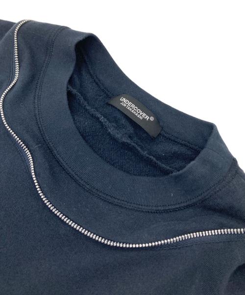 UNDERCOVER（アンダーカバー）UNDERCOVER (アンダーカバー) ネックファスナーデザインTシャツ　日本製 ブラック サイズ:3の古着・服飾アイテム
