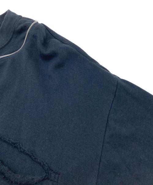 UNDERCOVER（アンダーカバー）UNDERCOVER (アンダーカバー) ネックファスナーデザインTシャツ　日本製 ブラック サイズ:3の古着・服飾アイテム
