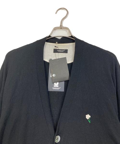 UNDERCOVER（アンダーカバー）UNDERCOVER (アンダーカバー) フローラル カーディガン ブラック サイズ:3の古着・服飾アイテム