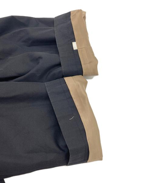 Burberry's（バーバリーズ）Burberry's (バーバリーズ) 【古着】裏ノヴァチェック比翼ステンカラーコート　アウター　ライトアウター　日本製 ブラック サイズ:Lの古着・服飾アイテム
