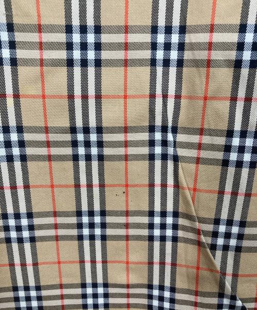 Burberry's（バーバリーズ）Burberry's (バーバリーズ) 【古着】裏ノヴァチェック比翼ステンカラーコート　アウター　ライトアウター　日本製 ブラック サイズ:Lの古着・服飾アイテム