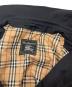 中古・古着 Burberry's (バーバリーズ) 【古着】裏ノヴァチェック比翼ステンカラーコート　アウター　ライトアウター　日本製 ブラック サイズ:L：13000円