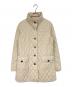 BURBERRY LONDON（バーバリーロンドン）の古着「裏地チェックキルティングコート」｜ベージュ