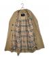 中古・古着 BURBERRY (バーバリー) 裏地ノバチェックトレンチコート　ライナー付　日本製 ベージュ サイズ:38：15000円