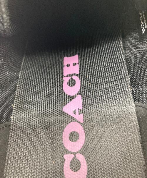 COACH（コーチ）COACH (コーチ) クリップ ロー トップ スニーカー　総柄 パープル×グレー サイズ:US  9Dの古着・服飾アイテム