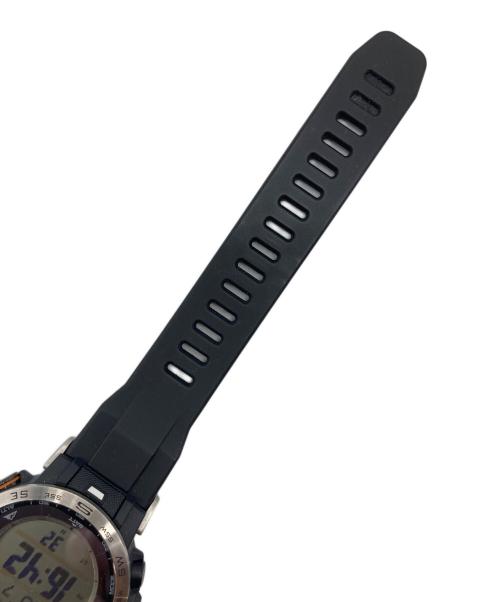 CASIO（カシオ）CASIO (カシオ) Pro Trek  デジタルウォッチ 黒　シルバー ブラック サイズ:実寸参照の古着・服飾アイテム