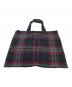 中古・古着 COMME des GARCONS COMME des GARCONS (コムデギャルソン コムデギャルソン) チェックトートバッグ　ウールトート レッド×ブラック サイズ:実寸参照：8000円
