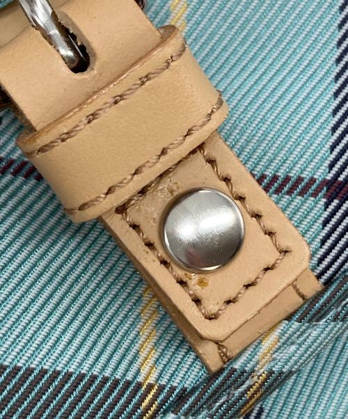 BURBERRY BLUE LABEL（バーバリー ブルー レーベル）BURBERRY BLUE LABEL (バーバリー ブルー レーベル) チェックショルダーバッグ　ミニバッグ　総柄 ブルー サイズ:実寸参照の古着・服飾アイテム