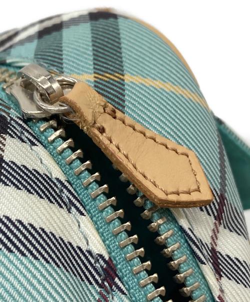 BURBERRY BLUE LABEL（バーバリー ブルー レーベル）BURBERRY BLUE LABEL (バーバリー ブルー レーベル) チェックショルダーバッグ　ミニバッグ　総柄 ブルー サイズ:実寸参照の古着・服飾アイテム