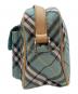 BURBERRY BLUE LABEL (バーバリー ブルー レーベル) チェックショルダーバッグ　ミニバッグ　総柄 ブルー サイズ:実寸参照：12000円
