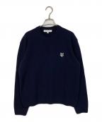 maison kitsuneメゾンキツネ）の古着「フォックスヘッド ラムズウール コンフォート ジャンパー」｜ネイビー