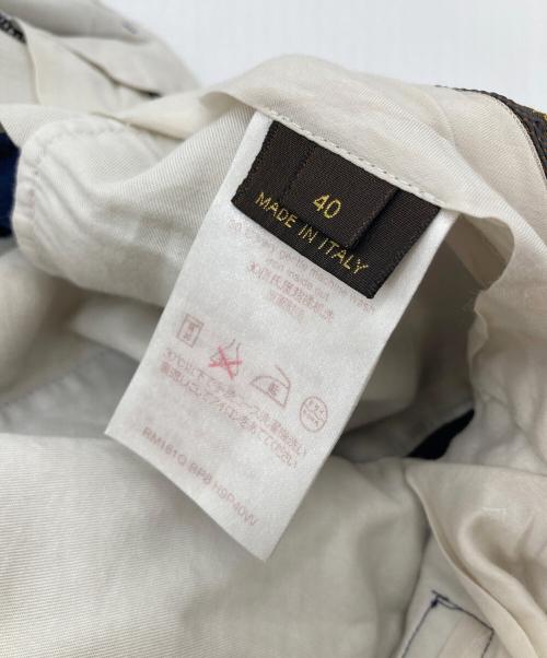 LOUIS VUITTON（ルイ ヴィトン）LOUIS VUITTON (ルイ ヴィトン) センタープレスパンツ ネイビー サイズ:40の古着・服飾アイテム