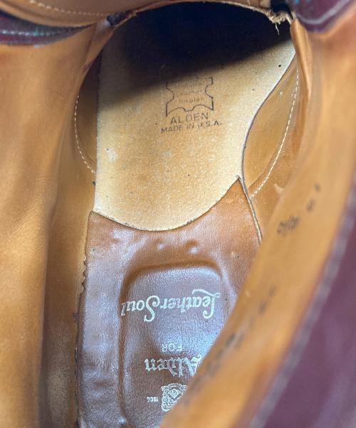 Alden（オールデン）Alden (オールデン) Leather Soul別注 コードバン キャップトゥ レースアップ ブーツ　USA製 ブラウン サイズ:US 10 B/Dの古着・服飾アイテム