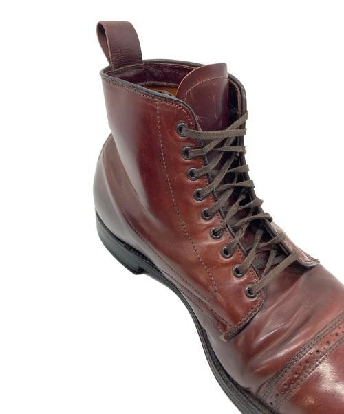Alden（オールデン）Alden (オールデン) Leather Soul別注 コードバン キャップトゥ レースアップ ブーツ　USA製 ブラウン サイズ:US 10 B/Dの古着・服飾アイテム