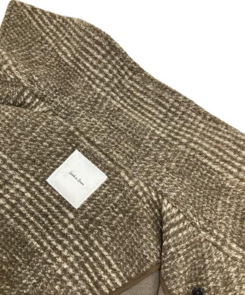 Spick and Span（スピック＆スパン）Spick and Span (スピック＆スパン) Wスライバーチェックハーフコート ブラウン サイズ:Mの古着・服飾アイテム