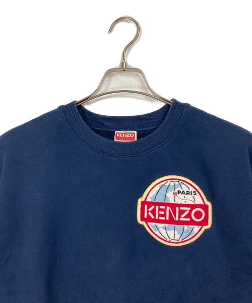 KENZO（ケンゾー）KENZO (ケンゾー) KENZO WORLD スウェットシャツ ネイビー サイズ:Sの古着・服飾アイテム