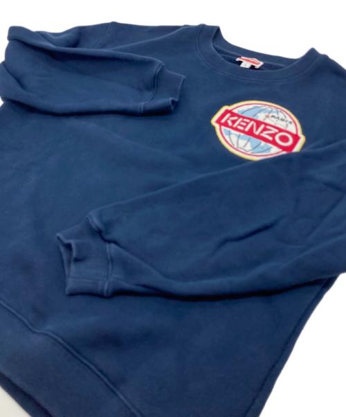 KENZO（ケンゾー）KENZO (ケンゾー) KENZO WORLD スウェットシャツ ネイビー サイズ:Sの古着・服飾アイテム