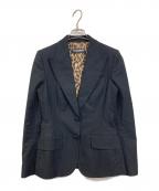 DOLCE & GABBANAドルチェ＆ガッバーナ）の古着「裏地レオパード テーラードジャケット　アウター　ライトアウター　イタリア製」｜ブラック