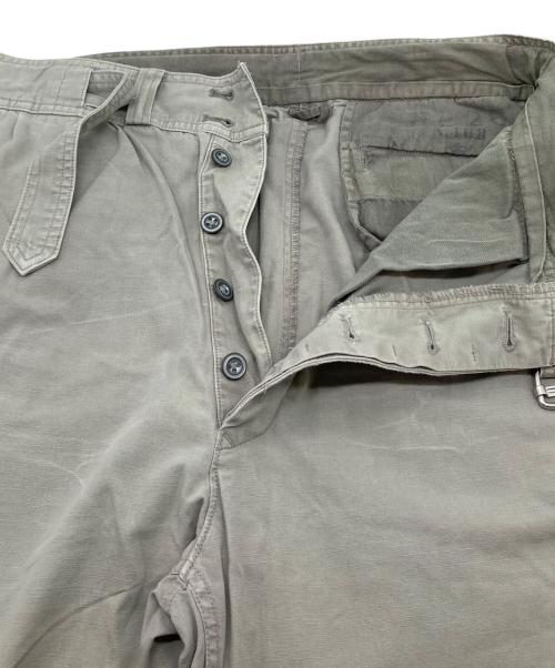 POLO RALPH LAUREN（ポロ・ラルフローレン）POLO RALPH LAUREN (ポロ・ラルフローレン) ベルテッドボタンフライパンツ コットンパンツ カーキ サイズ:29/32の古着・服飾アイテム