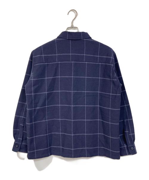 HUNTING WORLD（ハンティングワールド）HUNTING WORLD (ハンティングワールド) チェックシャツジャケット ネイビー サイズ:Mの古着・服飾アイテム