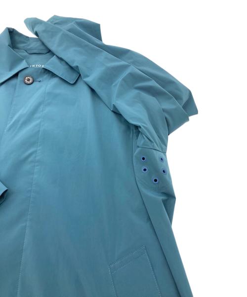 MACKINTOSH LONDON（マッキントッシュ ロンドン）MACKINTOSH LONDON (マッキントッシュ ロンドン) ストレッチナイロンステンカラーコート グリーン サイズ:40の古着・服飾アイテム