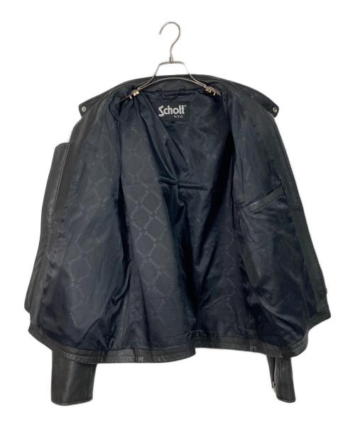Schott（ショット）Schott (ショット) カフェレーサージャケット　カウレザー ブラック サイズ:XLの古着・服飾アイテム