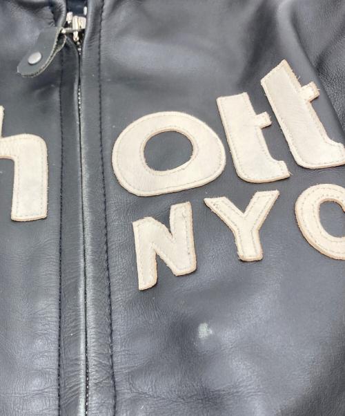 Schott（ショット）Schott (ショット) カフェレーサージャケット　カウレザー ブラック サイズ:XLの古着・服飾アイテム