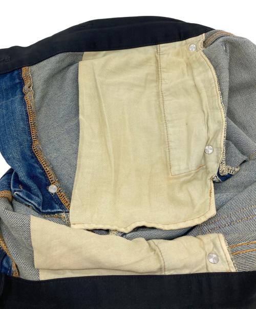 UNDERCOVER（アンダーカバー）UNDERCOVER (アンダーカバー) 切替デニムパンツ　日本製 インディゴ サイズ:3の古着・服飾アイテム