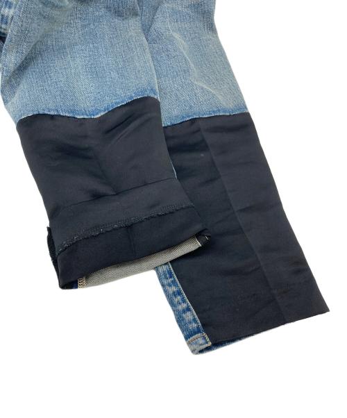 UNDERCOVER（アンダーカバー）UNDERCOVER (アンダーカバー) 切替デニムパンツ　日本製 インディゴ サイズ:3の古着・服飾アイテム