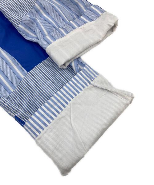 COMME des GARCONS SHIRT（コムデギャルソンシャツ）COMME des GARCONS SHIRT (コムデギャルソンシャツ) パッチワークストライプパンツ スカイブルー サイズ:Sの古着・服飾アイテム