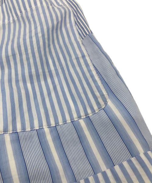 COMME des GARCONS SHIRT（コムデギャルソンシャツ）COMME des GARCONS SHIRT (コムデギャルソンシャツ) パッチワークストライプパンツ スカイブルー サイズ:Sの古着・服飾アイテム